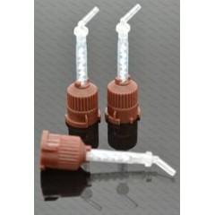 DENTAL MIXING TIPS With Short Intra oral Endo Tip Brown/White 48/pk